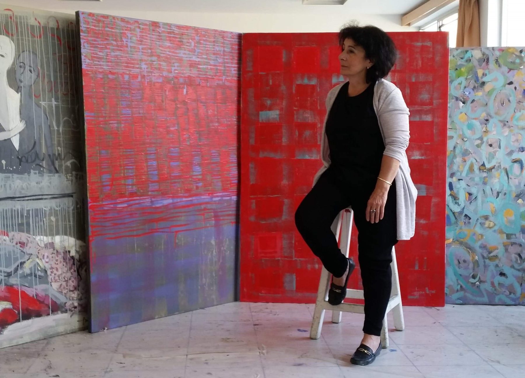 Ketevan Shalamberidze in her studio