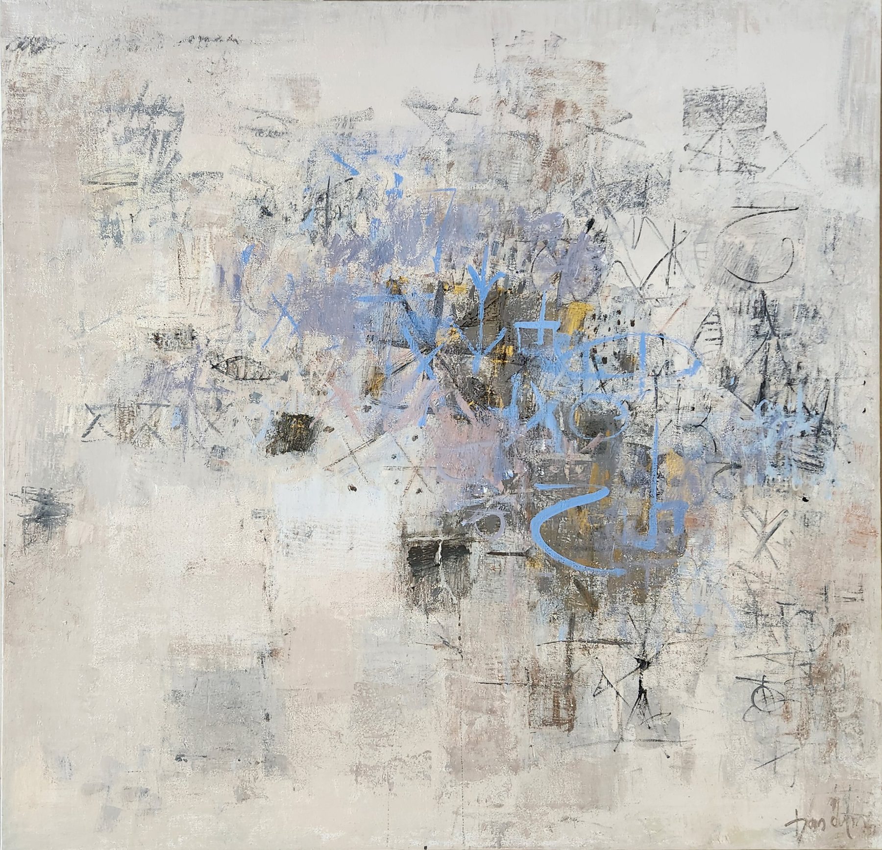 Palimpsest I — oil on canvas, 2023