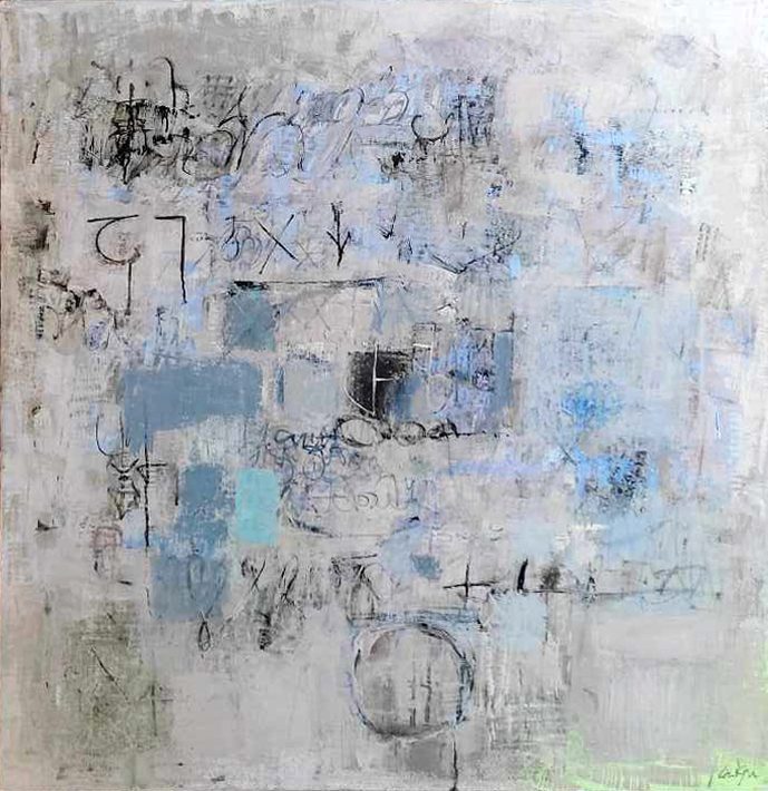 Palimpsest II — oil on canvas, 2024