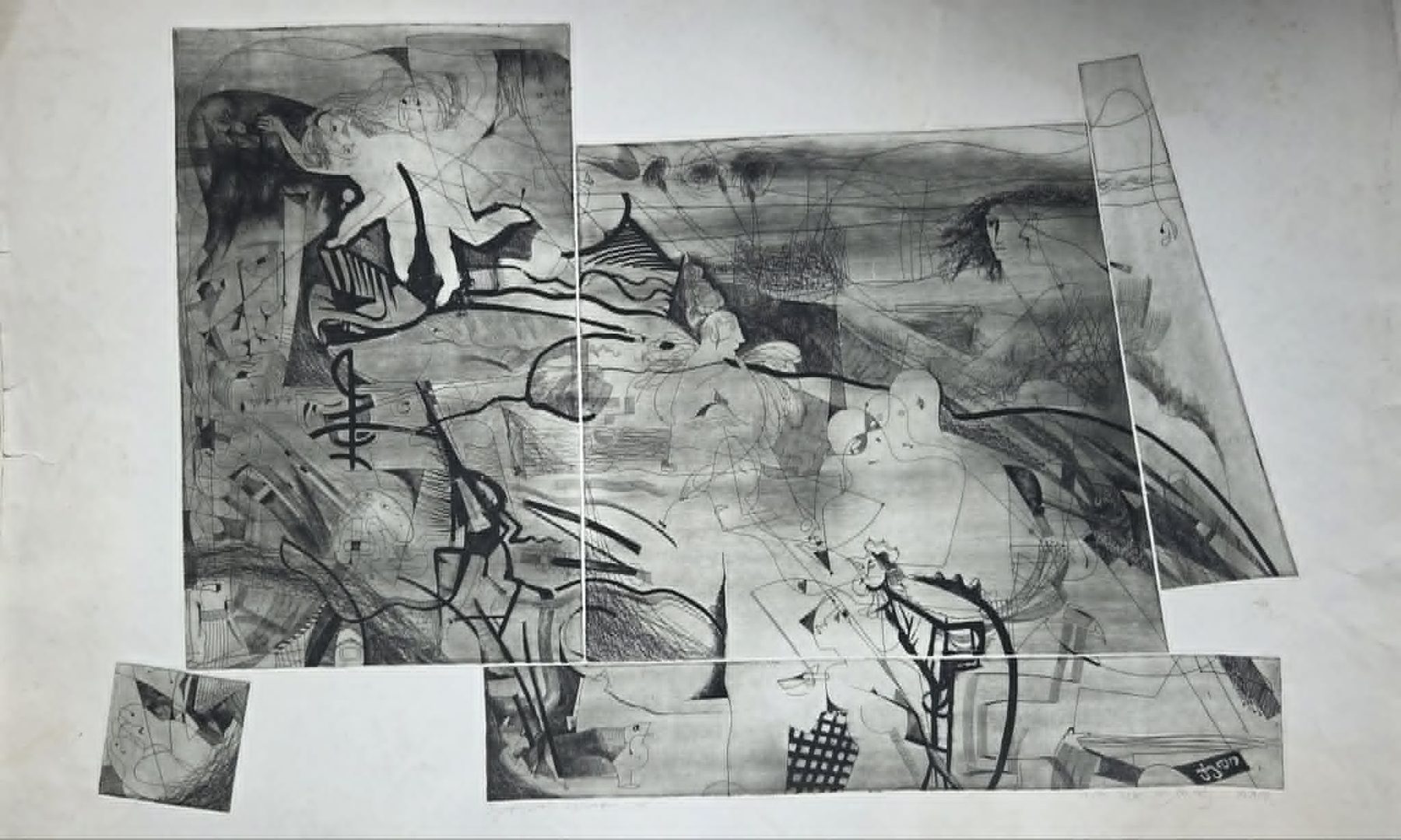 Such Is Life — zinc plate etching on paper, 1989
